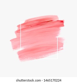 Logo brush painted watercolor background vector. Perfect design for headline and sale banner. 