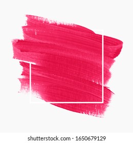 Logo brush painted watercolor background vector. Perfect design for headline and sale banner. 