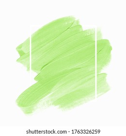 Logo brush painted watercolor background vector. Perfect spring design for headline and sale banner. 