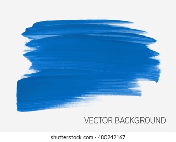Logo brush painted watercolor background. Art abstract brush paint texture design acrylic stroke poster vector illustration. Perfect design for headline, logo and sale banner. 