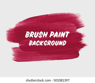 Logo brush painted watercolor background. Abstract texture design acrylic stroke poster vector illustration. Perfect design for headline, logo and sale banner. 