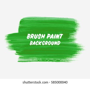 Logo brush painted watercolor background. Abstract brush paint texture design acrylic stroke poster vector illustration. Perfect design for headline, logo and sale banner. 