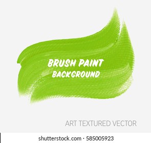 Logo brush painted watercolor background. Abstract brush paint texture design acrylic stroke poster over square frame vector illustration. Perfect design for headline, business card and sale banner. 