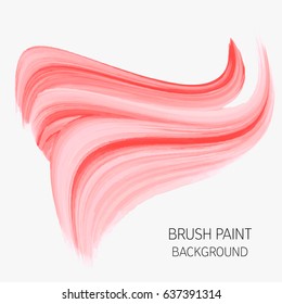 Logo brush painted watercolor background. Abstract brush paint texture design acrylic stroke poster vector illustration. Perfect design for headline, logo and sale banner. 