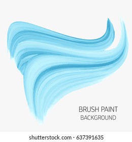 Logo brush painted watercolor background. Abstract brush paint texture design acrylic stroke poster vector illustration. Perfect design for headline, logo and sale banner. 
