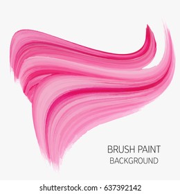 Logo brush painted watercolor background. Abstract brush paint texture design acrylic stroke poster vector illustration. Perfect design for headline, logo and sale banner. 