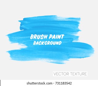 Logo brush painted watercolor background. Art abstract brush paint texture design acrylic stroke poster vector illustration. Perfect design for headline, logo and sale banner. 