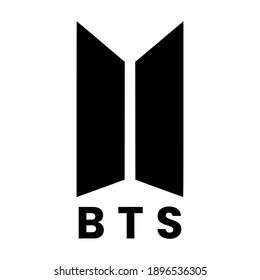 logo BTS ,Bangtan Boys , new logo on white background  svg
