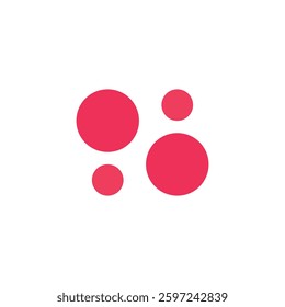 Logo bubble circle unique design with blank background