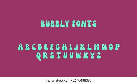 Logo Bubbly Fonts Vector Artworks
