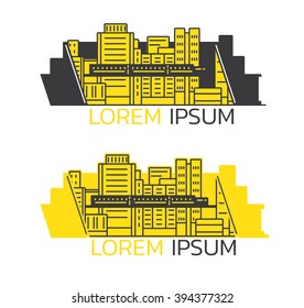logo building and city concept