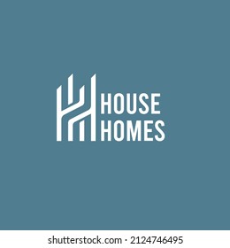 a logo with a building concept