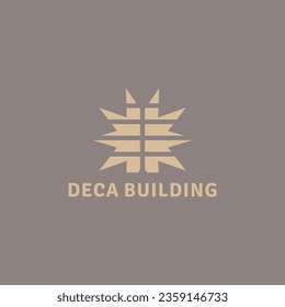 Logo of a building in the form of a decagram.