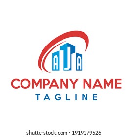gráfico vectorial de construcción de logotipos. logotipo perfecto para la empresa inmobiliaria