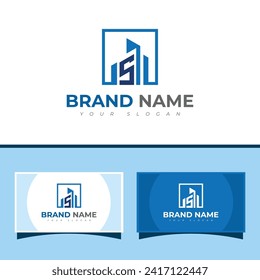 logo Buildings design vector Monogram Icon Template letter s