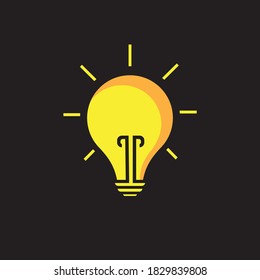 Logo  Bulb Light Lamp concept vector