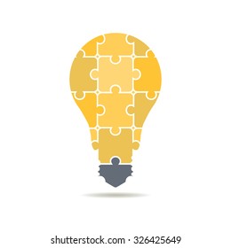 logo bulbs of puzzles