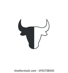logo with a bull's head