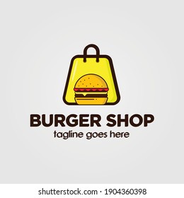 Logo Burger Shop Template Design