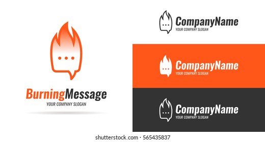 Logo Burning message