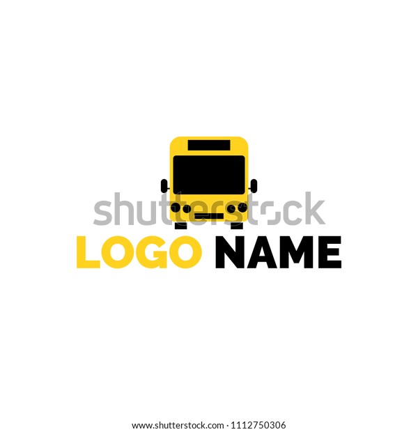 The logo of the\
bus.