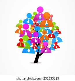 logo business abstract tree