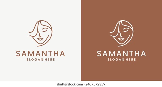 Logo for business in the beauty industry beautiful image of a woman logo design ideas