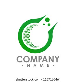 Logo and business card template for creative studio, Medical, Chemical, Science, Lab, Laboratory equipment vector logo.