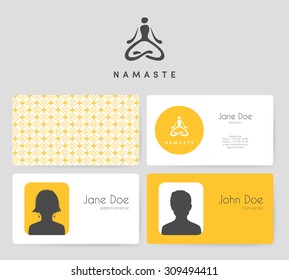 Logo and business cards for yoga studio