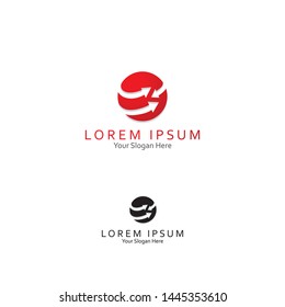 logo for business company. Simple Exchange logotype. Corporate identity concept. - Vector
