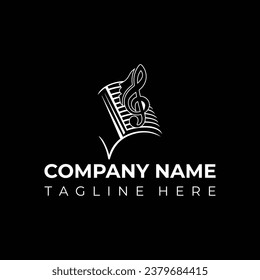  Logo for Business, Company, Vector violet music flat icon.