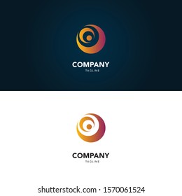 Logo Business Crescent Moon Character