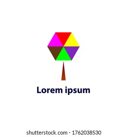 logo for business.
hexagon lollipop logo