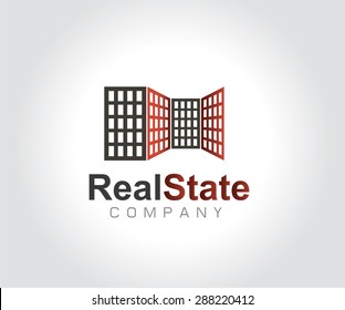 Logo Business Real State Sky Scraper Symbol / Icon Isolated, Building. Template