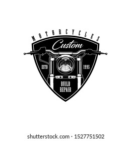 Logo for business related to automotive industry with motorcycle