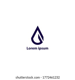 logotipo para empresas.
forma de logotipo simple de un punto de agua