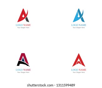 Large Set Vector Geometric Abstract Logos Stock Vector (Royalty Free ...