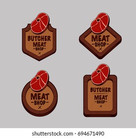 Logo butcher set