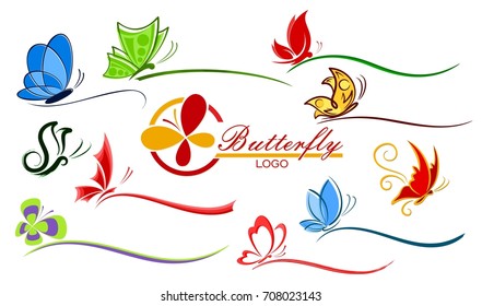 Logo of butterflies. 