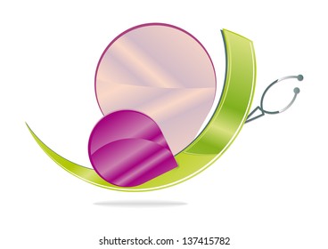 logo butterfly with circles and lines