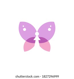 logo of a butterfly with a human figure and an arrow in the middle