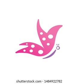logo of a butterfly and a icon vector