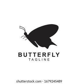 Logo-Schmetterlingsymbol Vektorillustration Design Tiere Silhouette