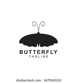 logo butterfly icon vector design animals Silhouette