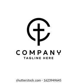 Logo C Catholic Simple Design
