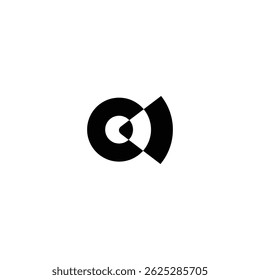 ilusão de elemento de design do logotipo C