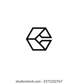 Logo c initial c art design brand identity