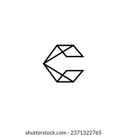 Logo c initial c simply design illustration logo business