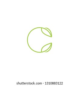Logo C leaf abstract 