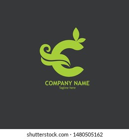 Logo C Letter And Leaf Logo Design
